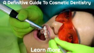 female dental patient receiving cosmetic dentistry