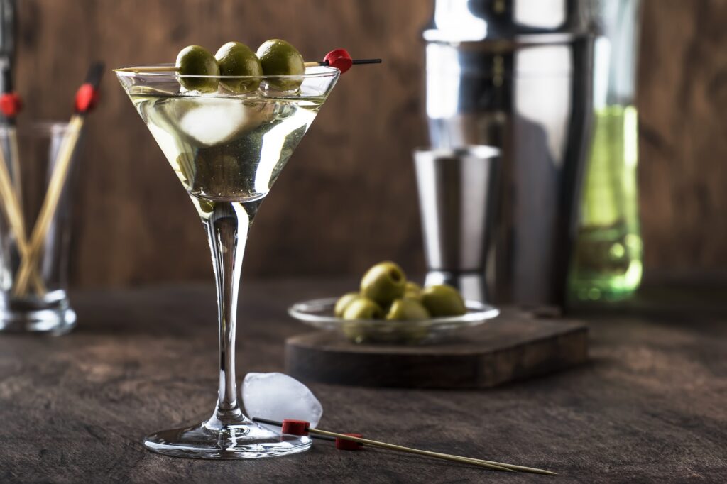 Martini vodka cocktail