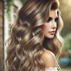 elegance of balayage on naturally wavy hair