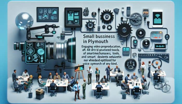 A small business in Plymouth utilizing video ads, AI tools, and optimizing for voice search on social media platforms.